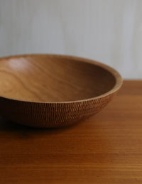 Carved Cherry Serving Bowl