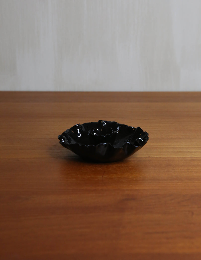 Torn Candle Bowl - Black