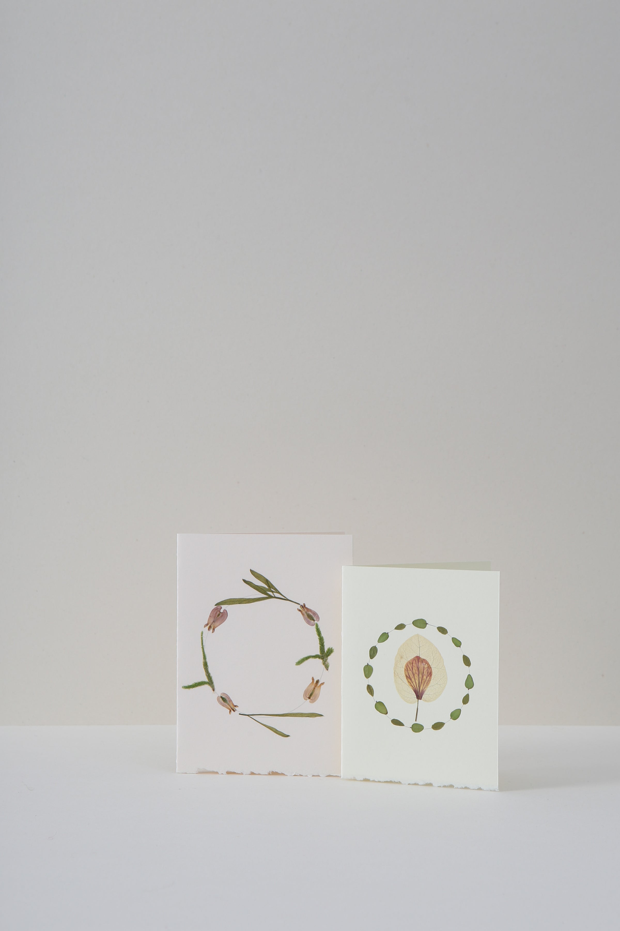 Dried Leaf 'Enso' Cards