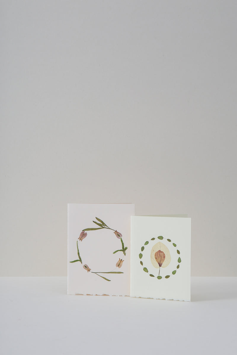 Dried Leaf 'Enso' Cards