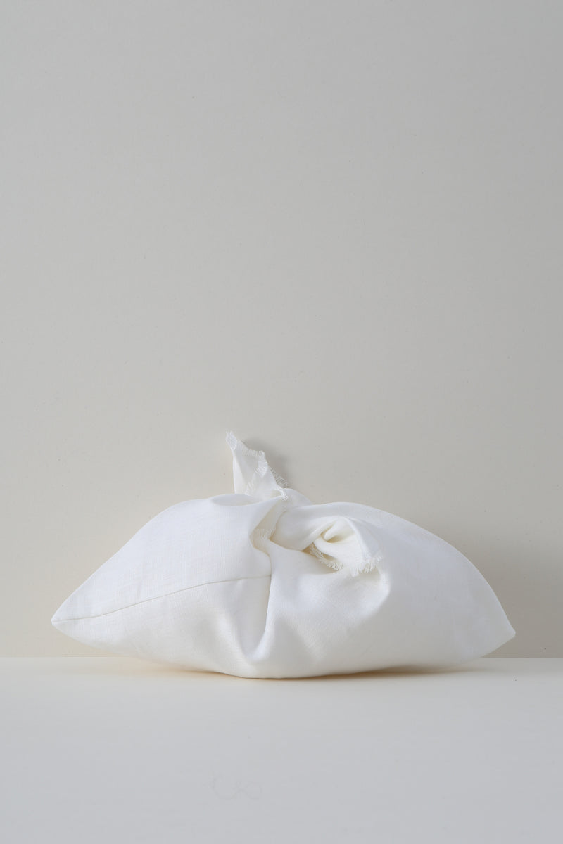 Linen Origami Bag - White