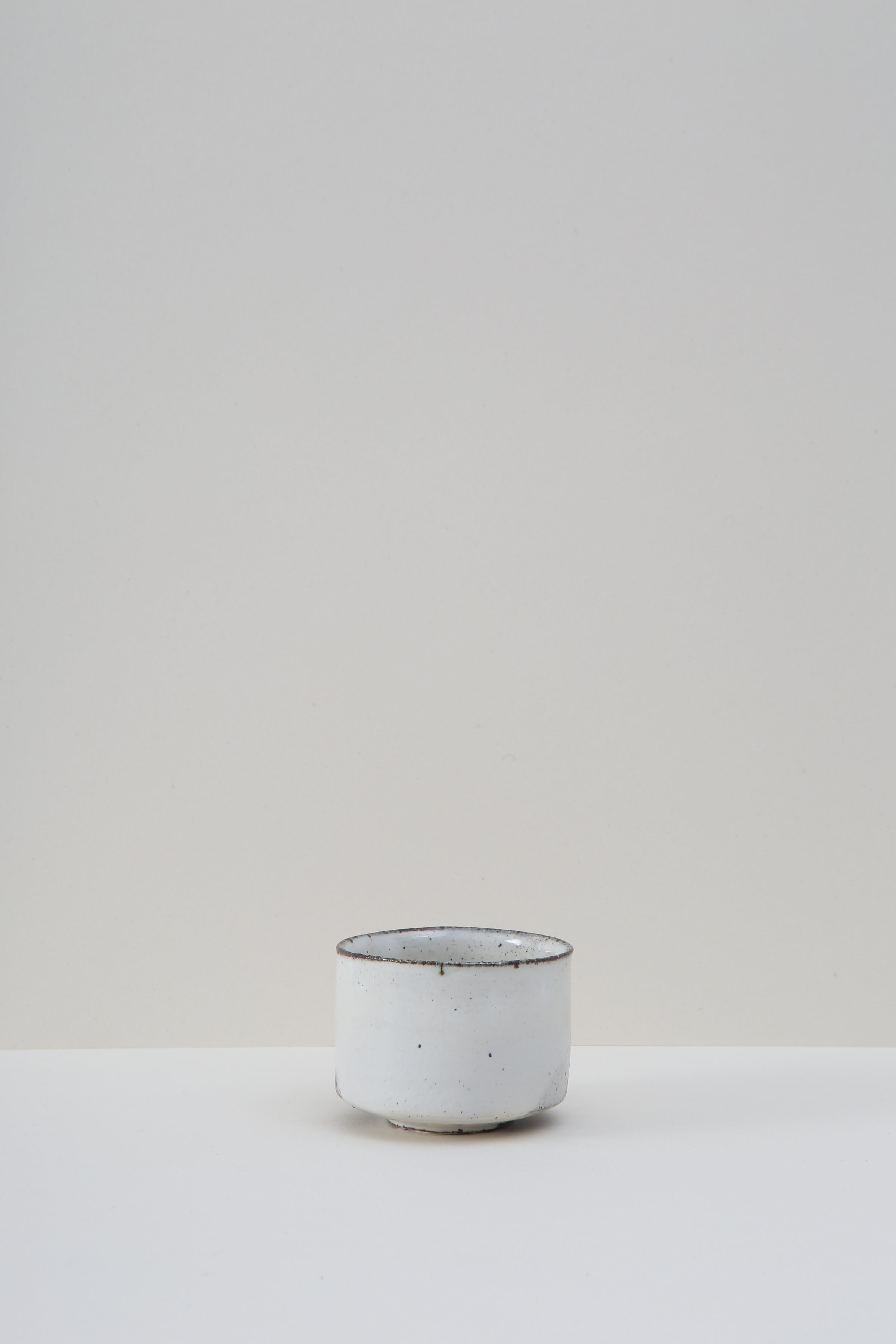 Straight Walled Matcha Bowl - Almond Ash