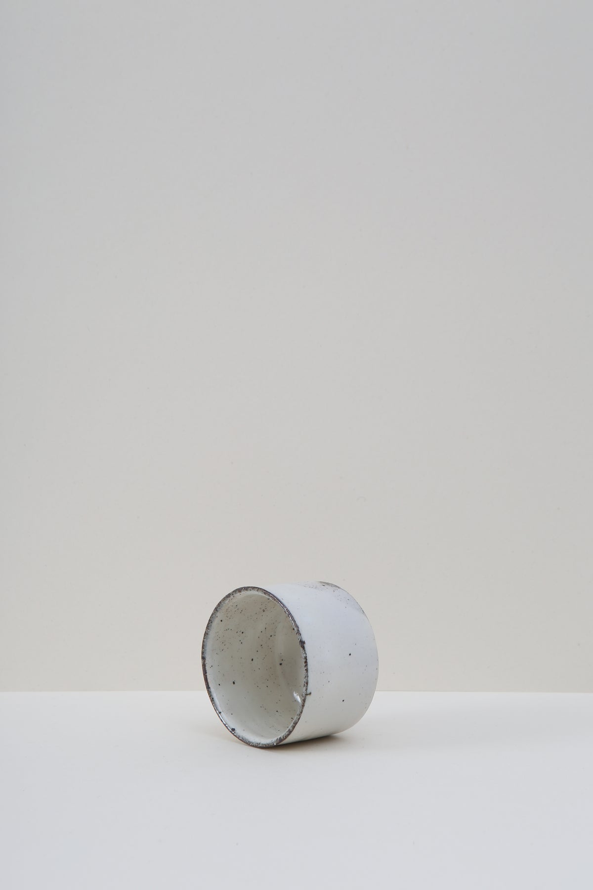 Straight Walled Matcha Bowl - Almond Ash