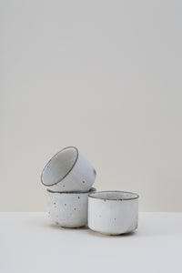 Straight Walled Matcha Bowl - Almond Ash