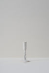 Pinched Candle Holder - White