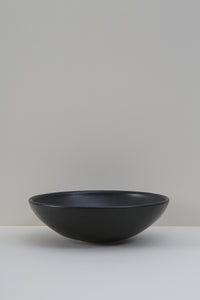 Low Black Serving Bowl