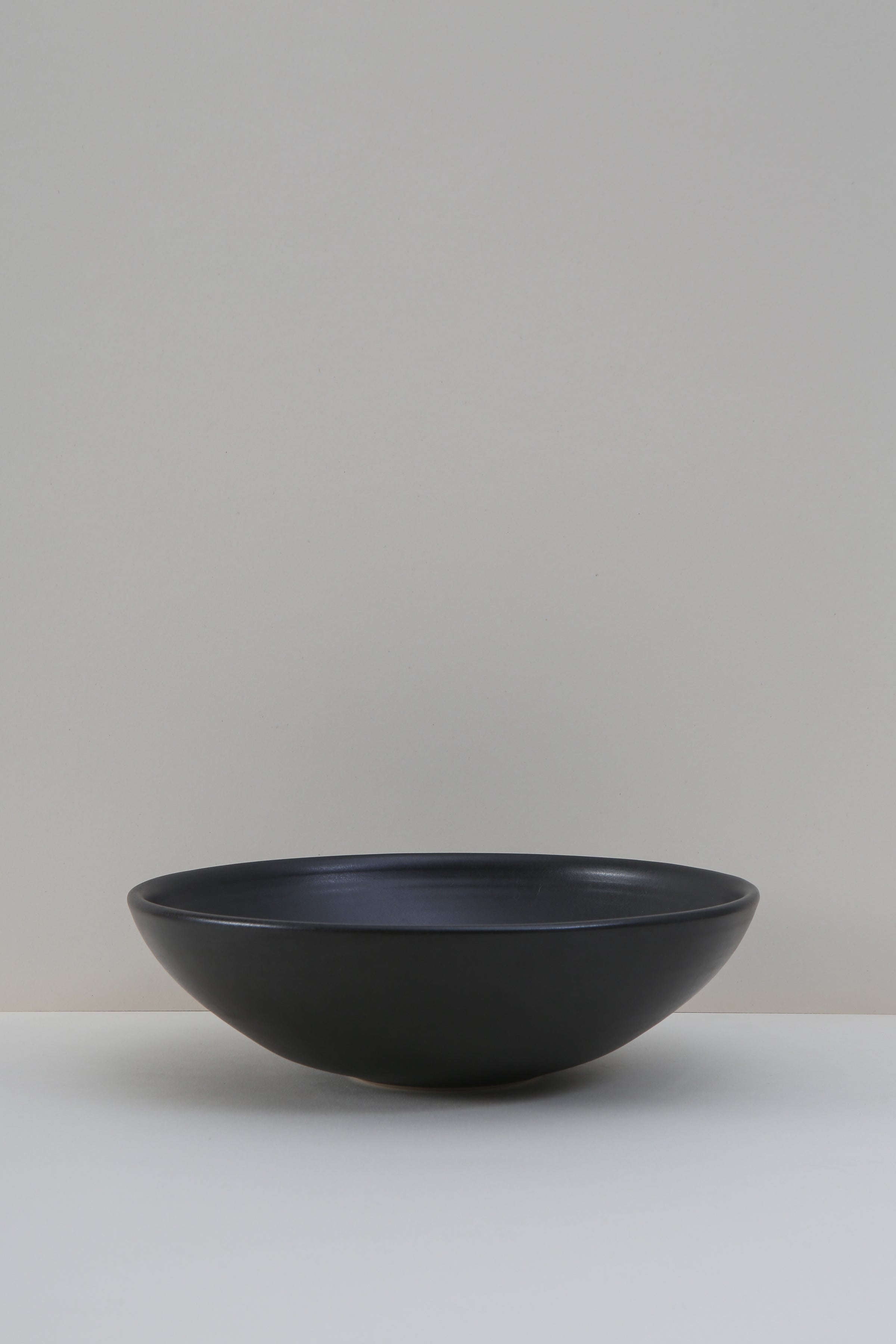 Low Black Serving Bowl
