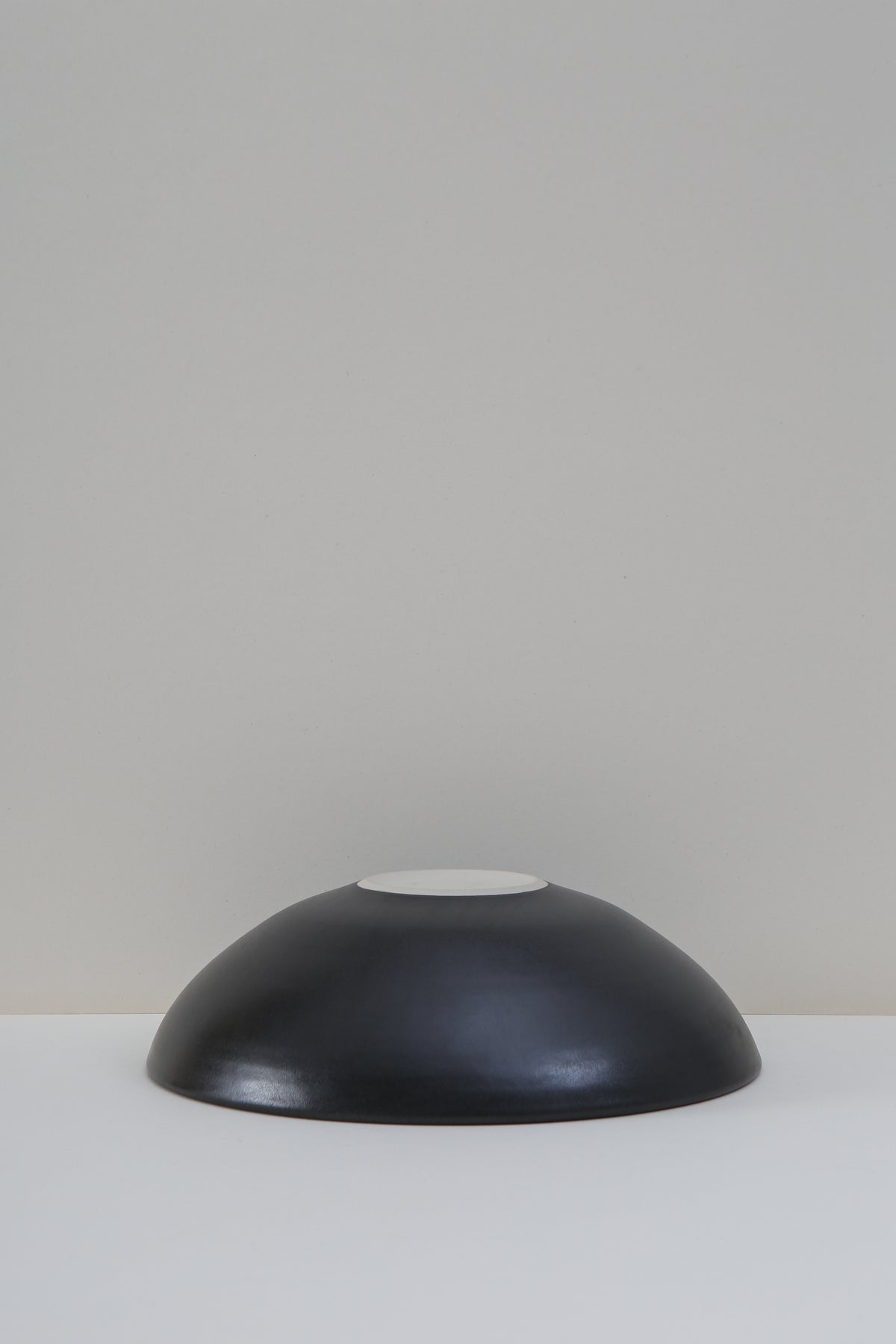 Low Black Serving Bowl