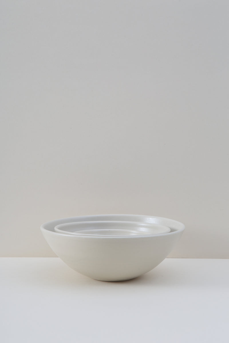 Medium Nesting Bowl Set - White