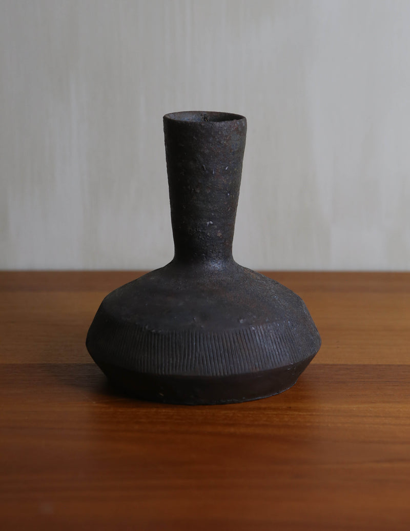 Wood-fired Flask Vase